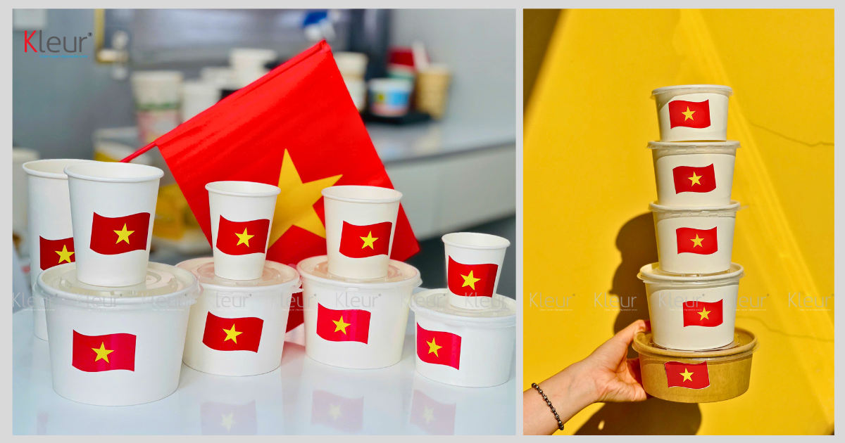 Cốc giấy tô giấy Kleur in cơ Việt Nam